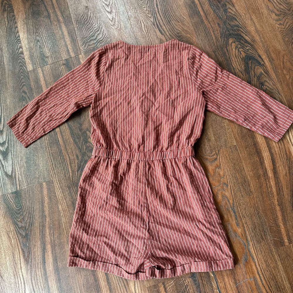 Roolee Rust Striped Jumpsuit - Picture 7 of 7